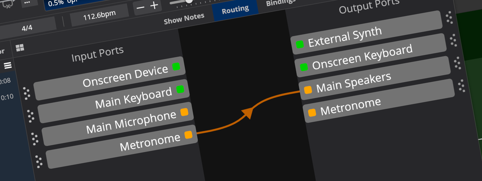 Routable Metronome Sounds